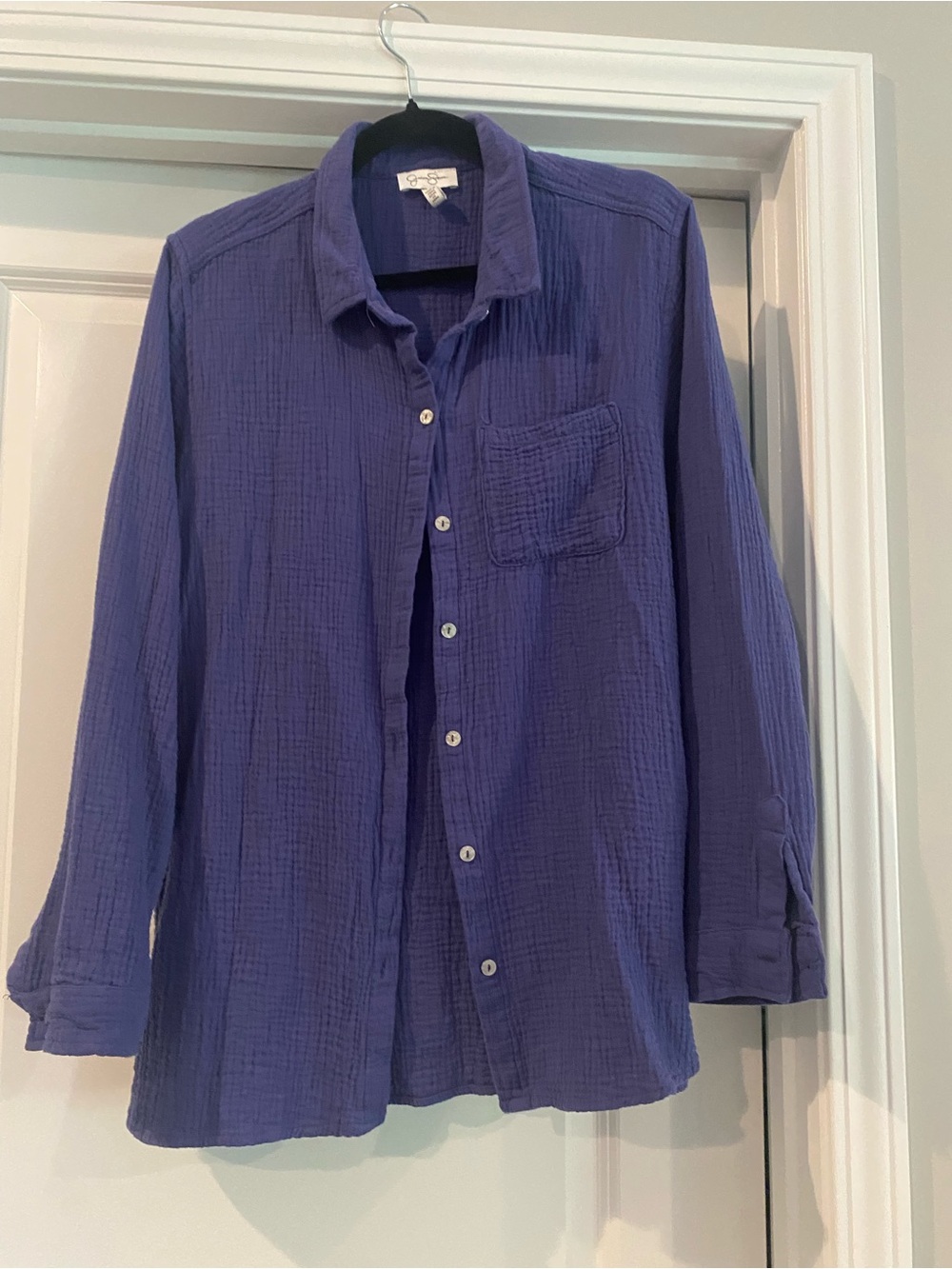 Jessica Simpson blue Button-Down Shirt